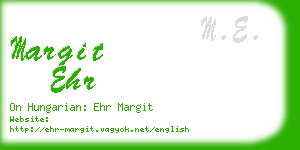 margit ehr business card